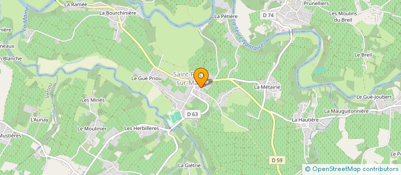 localisation de l'entreprise FAMILLE SALMON à CHATEAU-THEBAUD