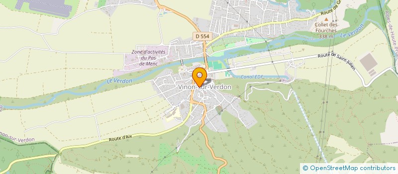 localisation de l'entreprise FAMILLE SANCHEZ  VINON-SUR-VERDON