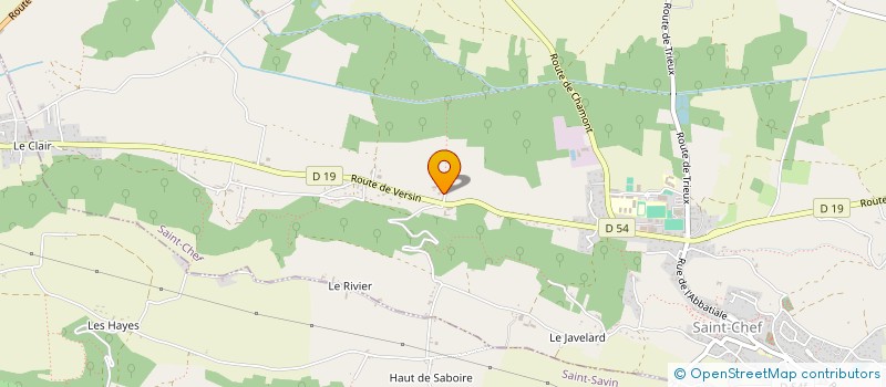 localisation de l'entreprise FAMILLE SAVOYAT  SAINT-CHEF