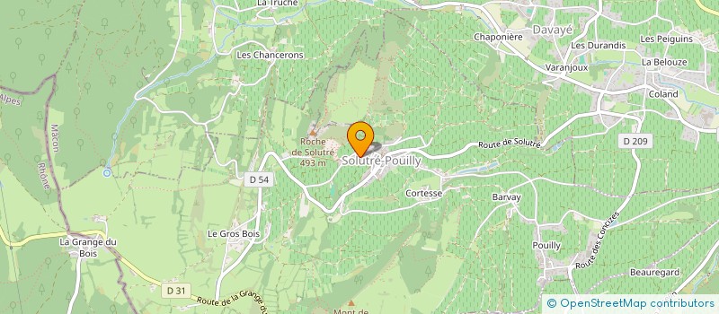 localisation de l'entreprise FAMILLE SEVE  SOLUTRE-POUILLY