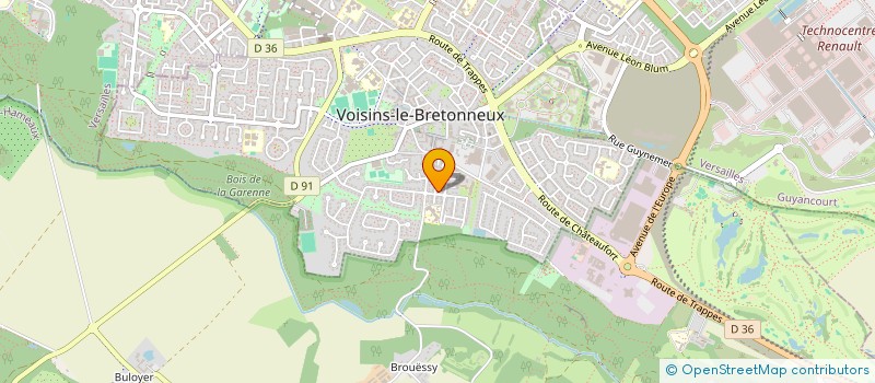 localisation de l'entreprise FAMILLE SIMON INVESTISSEMENTS  VOISINS-LE-BRETONNEUX