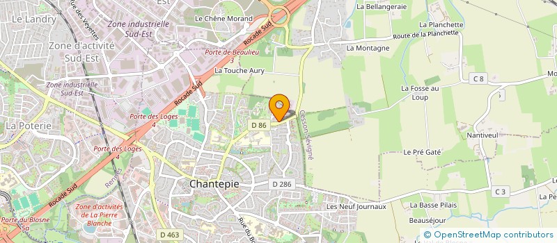 localisation de l'entreprise FAMILLE SOLLIER  CHANTEPIE