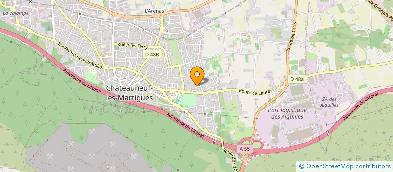 localisation de l'entreprise FAMILLE SPITERI-ANTONETTI à LES PENNES-MIRABEAU