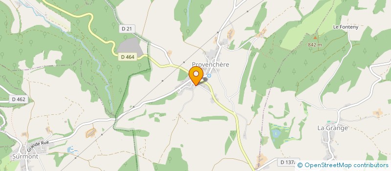 localisation de l'entreprise FAMILLE THEVENOT  PROVENCHERE