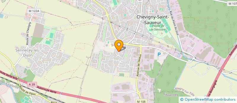 localisation de l'entreprise FAMILLE THIBERT-ROLIN  CHEVIGNY-SAINT-SAUVEUR