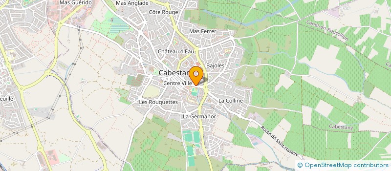 localisation de l'entreprise FAMILLE VAUDRAN  CABESTANY