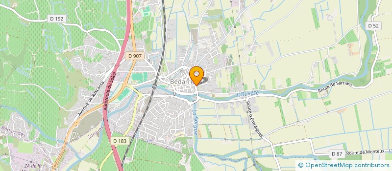 localisation de l'entreprise FAMILLE VAUTE  BEDARRIDES