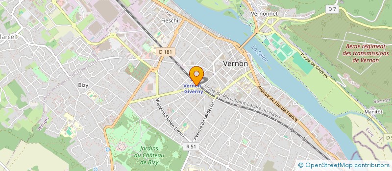 localisation de l'entreprise FAMILLE VAUTIER  VERNON