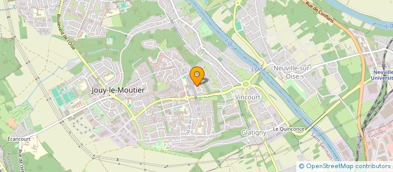 localisation de l'entreprise FAMILLE VERMANDE - MENAGER  JOUY-LE-MOUTIER