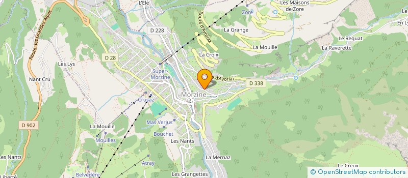 localisation de l'entreprise FAMILLE VERNON à MORZINE