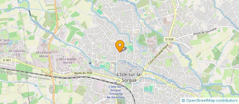 localisation de l'entreprise FAMILLE VINCENTI-DURAND à L'ISLE-SUR-LA-SORGUE