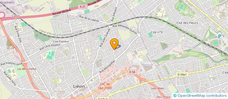 localisation de l'entreprise FAMILLE2GEEK à LIEVIN