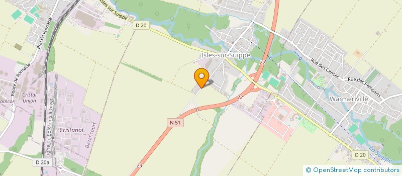 localisation de l'entreprise FAMILLES CHATILLON/PURUS-DEMOTIE  ISLES-SUR-SUIPPE