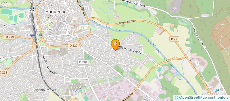 localisation de l'entreprise FAMILLES D'ALSACE DU NORD - GENEALOGIE  HAGUENAU