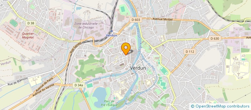 localisation de l'entreprise FAMILLES DE FRANCE - VERDUN à VERDUN