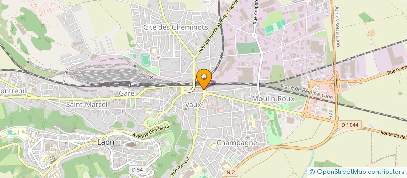 localisation de l'entreprise FAMILLES DE L'AISNE à LAON