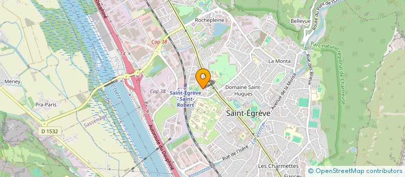 localisation de l'entreprise FAMILLES ET AMIS DE L'ECOLE DE LA GARE  SAINT-EGREVE