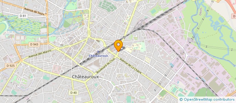 localisation de l'entreprise FAMILLES FRANCE ASS FAMIAL CHATEAUROUX à CHATEAUROUX