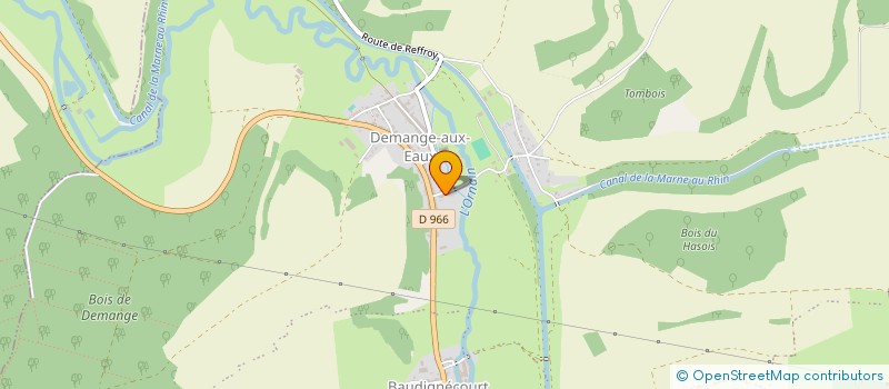 localisation de l'entreprise FAMILLES RURALE ASSOCIATION DE DEMANGE AUX EAUX à DEMANGE-BAUDIGNECOURT