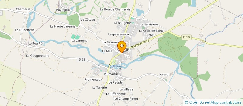 localisation de l'entreprise FAMILLES RURALES à BELABRE