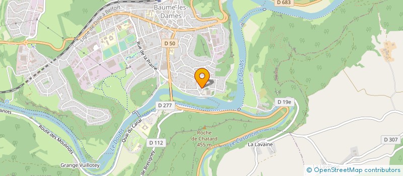 localisation de l'entreprise FAMILLES RURALES à BAUME-LES-DAMES