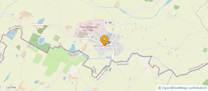 localisation de l'entreprise FAMILLES RURALES  LES CERQUEUX