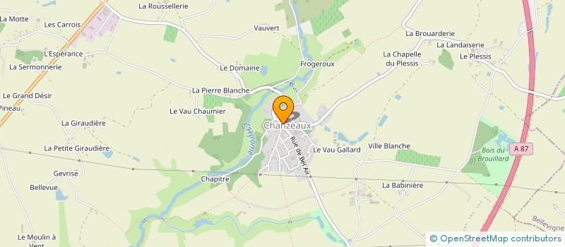 localisation de l'entreprise FAMILLES RURALES  BEAULIEU-SUR-LAYON