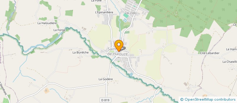 localisation de l'entreprise FAMILLES RURALES à SAINT-CLAIR-DE-HALOUZE