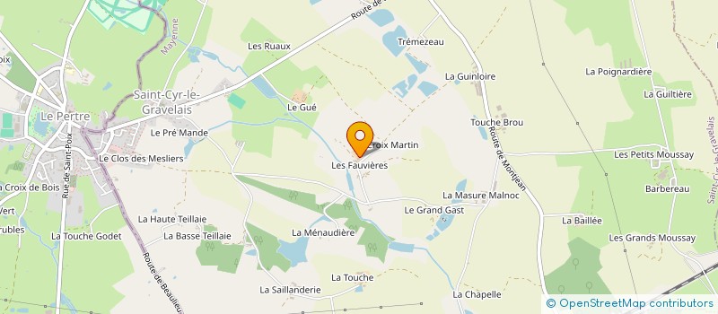 localisation de l'entreprise FAMILLES RURALES  SAINT-CYR-LE-GRAVELAIS