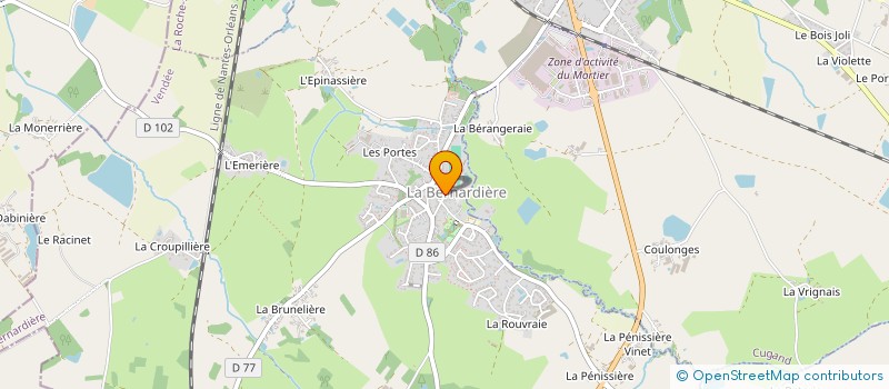 localisation de l'entreprise FAMILLES RURALES à LA BERNARDIERE