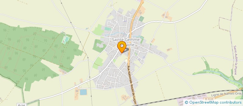 localisation de l'entreprise FAMILLES RURALES  SAINTE-GEMME-LA-PLAINE