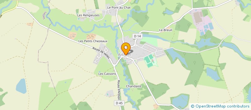 localisation de l'entreprise FAMILLES RURALES à ARTHON