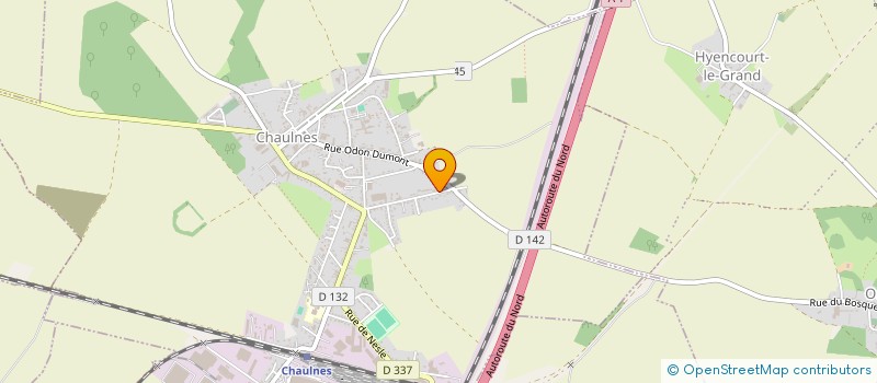 localisation de l'entreprise FAMILLES RURALES  CHAULNES