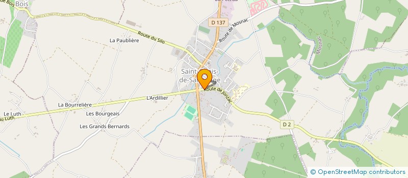 localisation de l'entreprise FAMILLES RURALES  SAINT-GENIS-DE-SAINTONGE