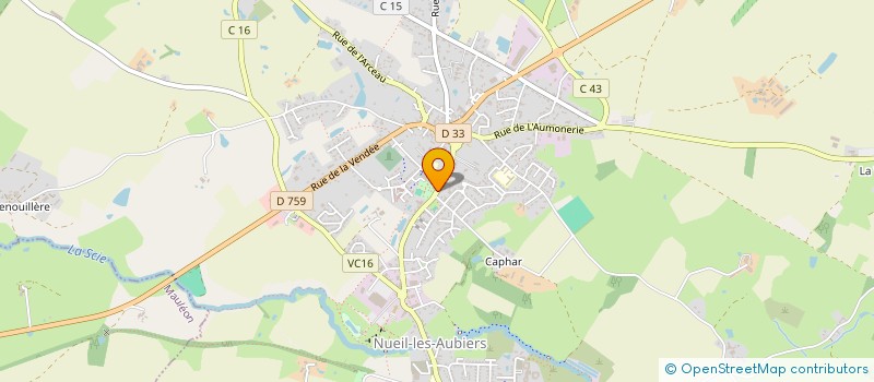 localisation de l'entreprise FAMILLES RURALES à NUEIL-LES-AUBIERS