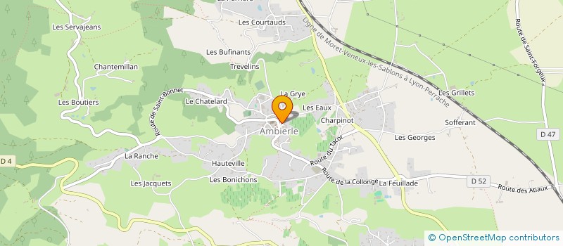 localisation de l'entreprise FAMILLES RURALES AMBIERLE à AMBIERLE
