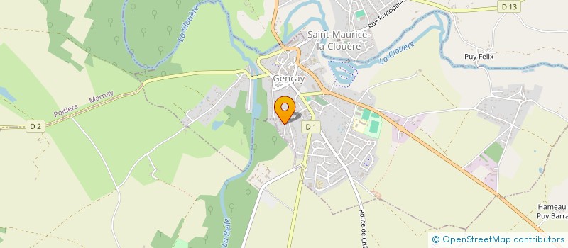 localisation de l'entreprise FAMILLES RURALES - APEF à GENCAY