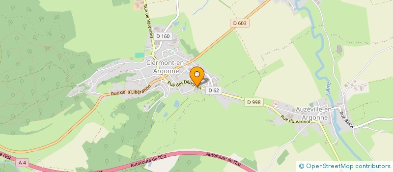 localisation de l'entreprise FAMILLES RURALES ASS CLERMONT EN ARGONNE  CLERMONT-EN-ARGONNE