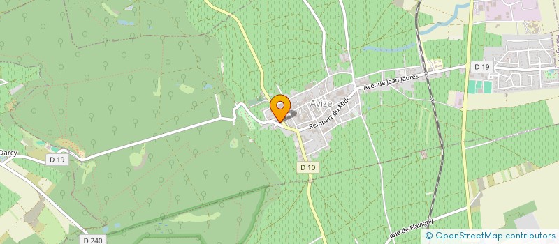 localisation de l'entreprise FAMILLES RURALES ASS DE FLAVIGNY ET BURY  FLAVIGNY