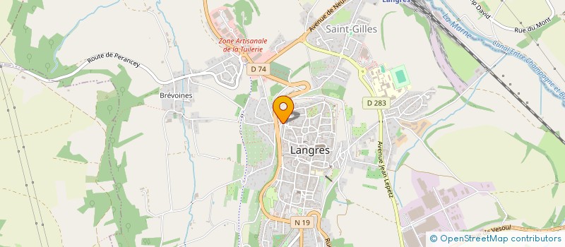 localisation de l'entreprise FAMILLES RURALES ASSO.DE LANGRES à LANGRES
