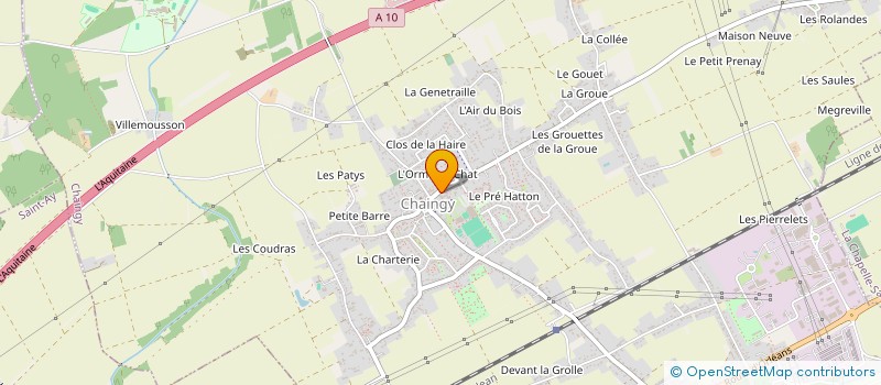 localisation de l'entreprise FAMILLES RURALES - ASSOC DE CHAINGY à CHAINGY