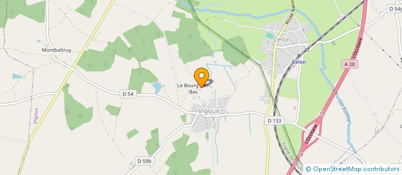 localisation de l'entreprise FAMILLES RURALES ASSOCIATION à LA CHATRE-LANGLIN