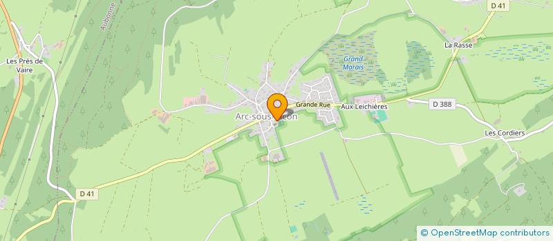 localisation de l'entreprise FAMILLES RURALES ASSOCIATION ARC-SOUS-CICON  ARC-SOUS-CICON