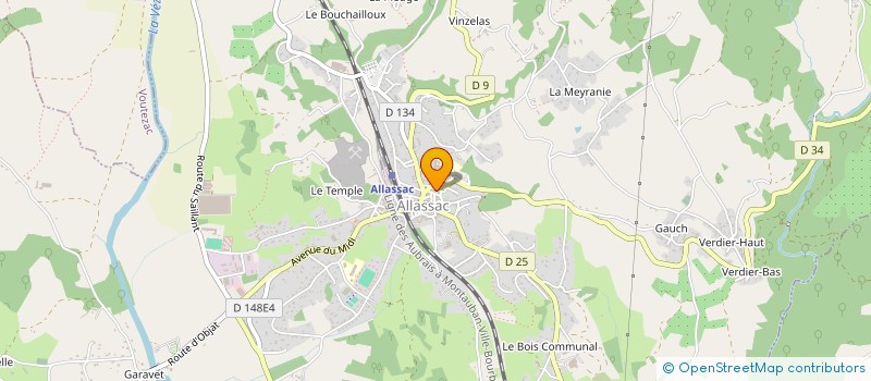 localisation de l'entreprise FAMILLES RURALES ASSOCIATION D ALLASAC à ALLASSAC