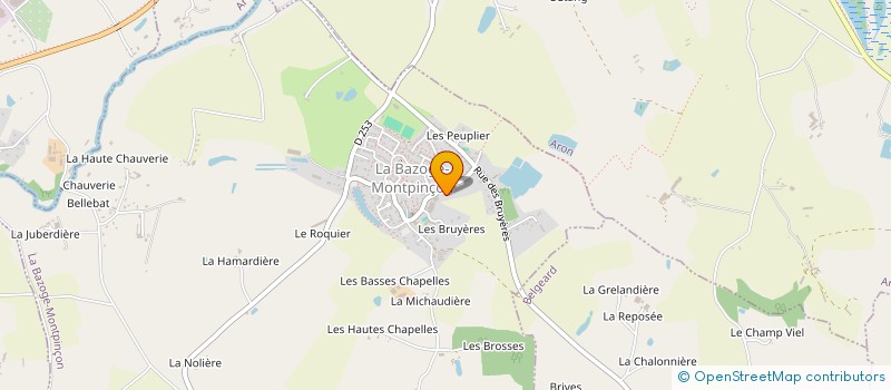 localisation de l'entreprise FAMILLES RURALES ASSOCIATION DE ARON à ARON