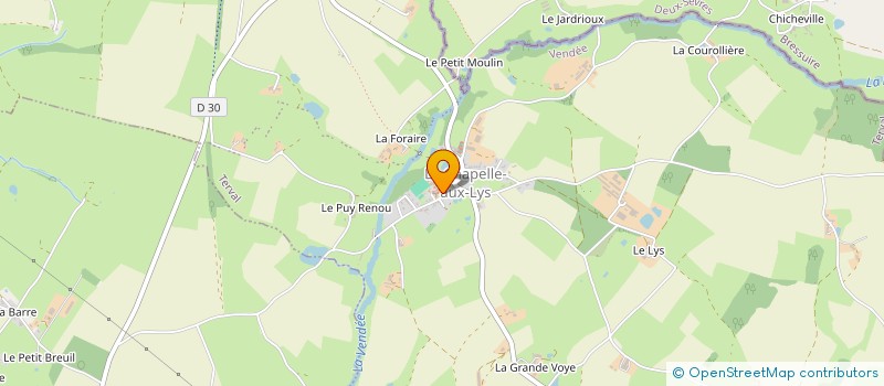 localisation de l'entreprise FAMILLES RURALES ASSOCIATION DE CHAPELLE AUX LYS  TERVAL