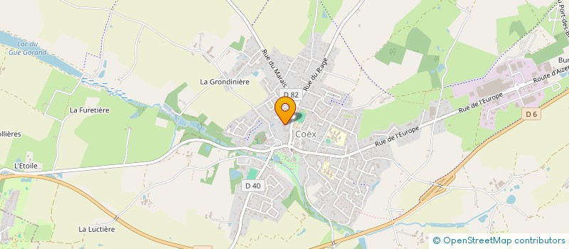 localisation de l'entreprise FAMILLES RURALES ASSOCIATION DE COEX  COEX