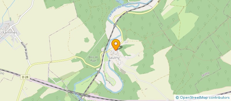 localisation de l'entreprise FAMILLES RURALES ASSOCIATION DE JAULNY  JAULNY