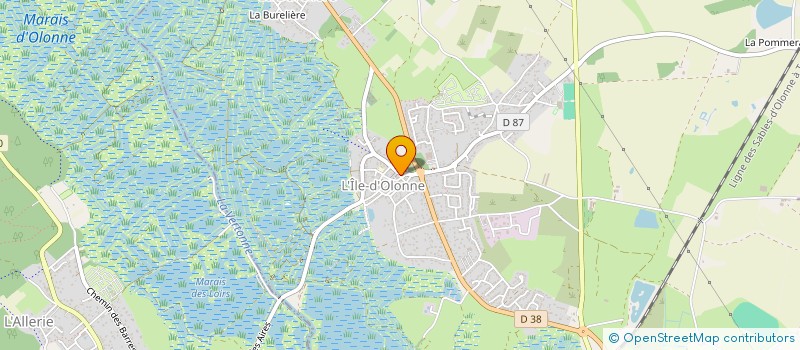 localisation de l'entreprise FAMILLES RURALES ASSOCIATION DE L'ILE D'OLONNE à L'ILE-D'OLONNE