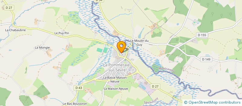 localisation de l'entreprise FAMILLES RURALES ASSOCIATION DE LA POMMERAIE SUR SEVRE à SEVREMONT